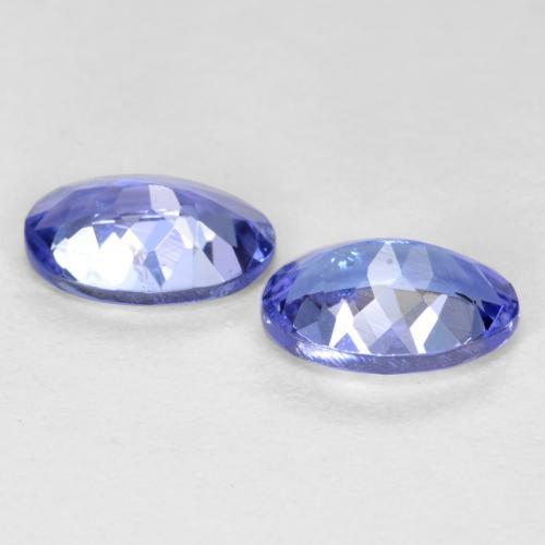 0.98天然坦桑石，椭圆形切割，6.1×4.1毫米，VS