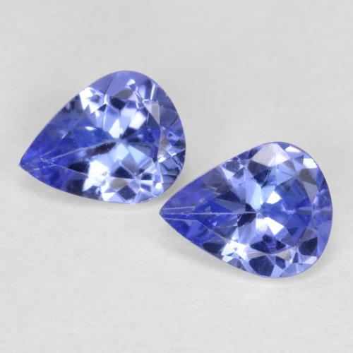 0.66天然坦桑石，梨形，5.1×4.1毫米，VVS-VS