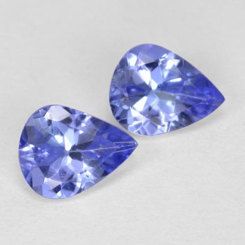 0.66天然坦桑石，梨形，5.1×4.1毫米，VVS-VS