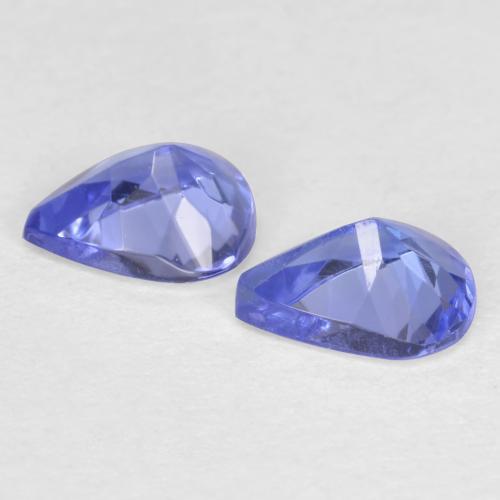 0.66天然坦桑石，梨形，5.1×4.1毫米，VVS-VS