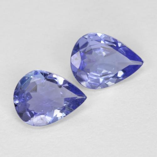 0.49天然坦桑石，梨形，5.1×4毫米，VVS-VS