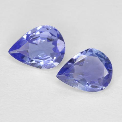 0.49天然坦桑石，梨形，5.1×4毫米，VVS-VS