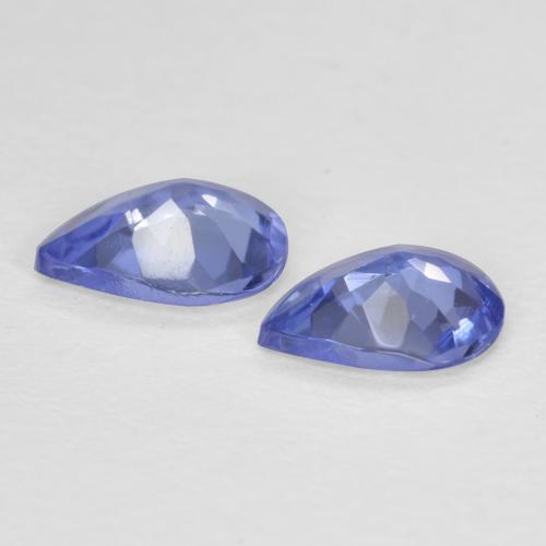0.49天然坦桑石，梨形，5.1×4毫米，VVS-VS