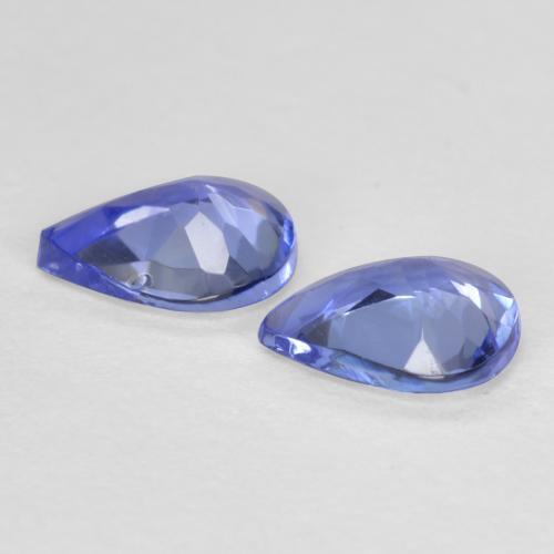 0.59天然坦桑石，梨形，5.1×4毫米，VVS-VS