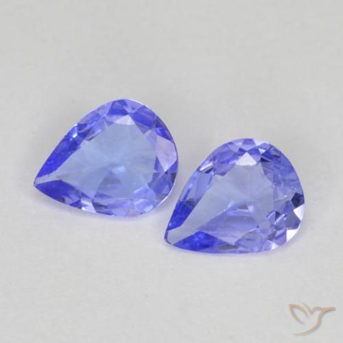 0.50天然坦桑石，梨形，5.2×4.1毫米，VVS-VS
