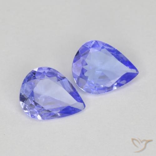 0.50天然坦桑石，梨形，5.2×4.1毫米，VVS-VS