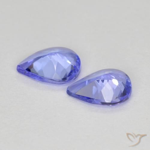 0.50天然坦桑石，梨形，5.2×4.1毫米，VVS-VS