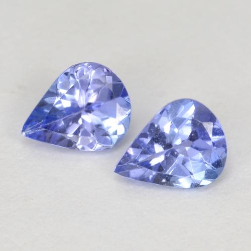 0.55天然坦桑石，梨形，5.1×3.9毫米，VVS-VS