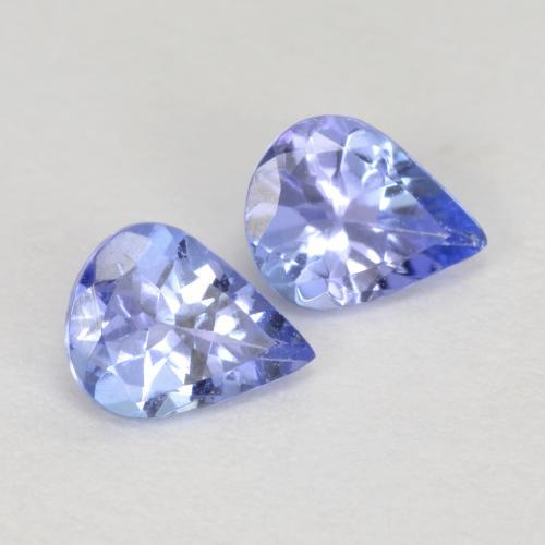 0.55天然坦桑石，梨形，5.1×3.9毫米，VVS-VS