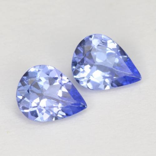 0.56天然坦桑石，梨形，5.1×4.1毫米，VVS-VS