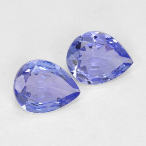 0.51天然坦桑石，梨形，4.9×4毫米，VVS-VS
