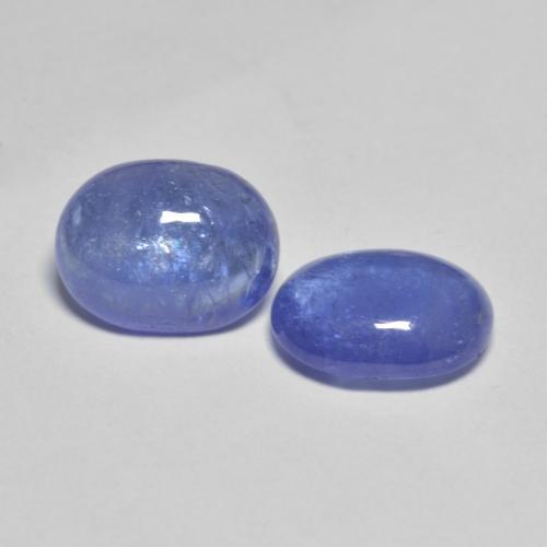 3.99天然坦桑石，椭圆形切割，9×6.8毫米，透明