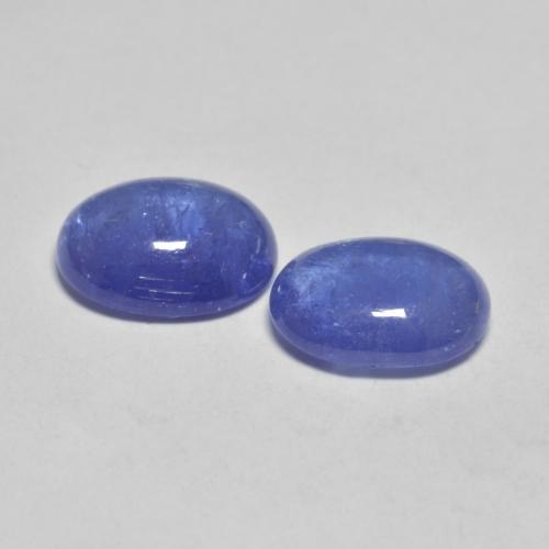 3.99天然坦桑石，椭圆形切割，9×6.8毫米，透明