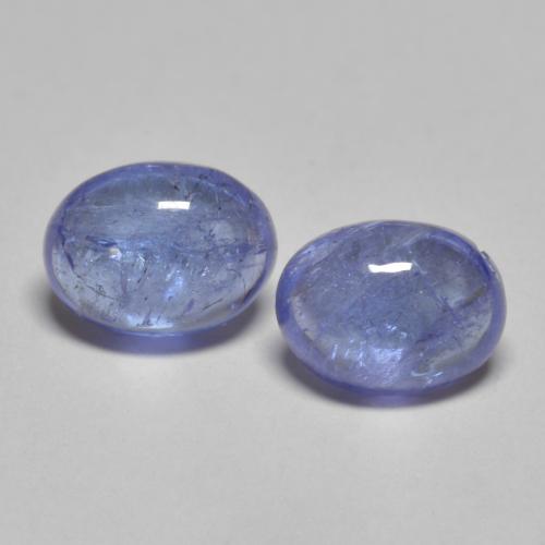 3.03天然坦桑石，椭圆形切割，7.9×6毫米，透明