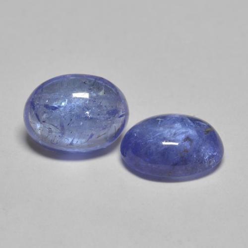 3.03天然坦桑石，椭圆形切割，7.9×6毫米，透明
