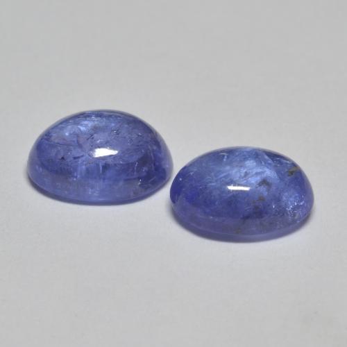 3.03天然坦桑石，椭圆形切割，7.9×6毫米，透明