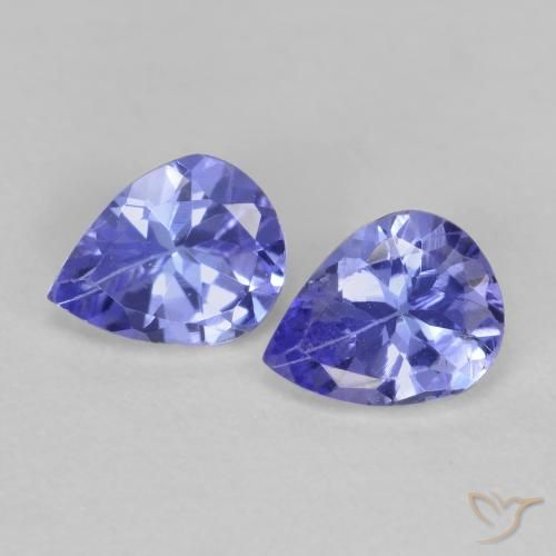 0.63天然坦桑石，梨形，5.1×4毫米，VS
