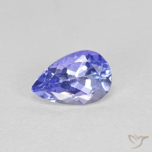 0.46ct 天然 中蓝 坦桑黝帘石, 梨形, VVS-VS