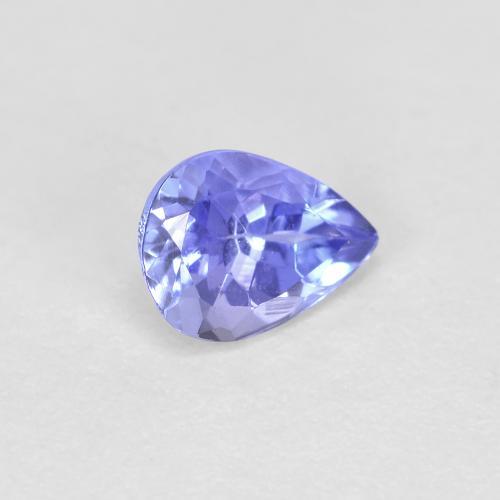 0.45克拉天然坦桑石，梨形，5.8×4.1毫米，VVS-VS