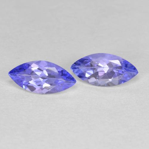 0.75天然坦桑石，马眼形，7×3.4毫米，VS