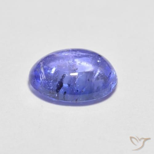 1.60克拉天然坦桑石，椭圆形切割，7.9×6毫米，透明