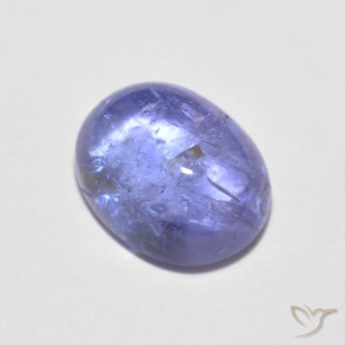 1.96ct 天然 深紫蓝色 坦桑黝帘石, 椭圆形, 透明