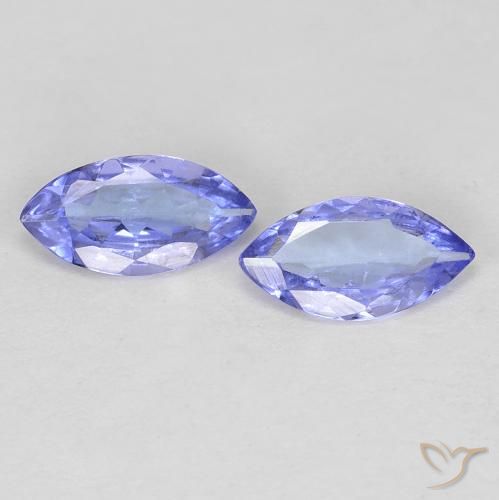 0.65克拉天然坦桑黝帘石，榄尖形，VVS-VS
