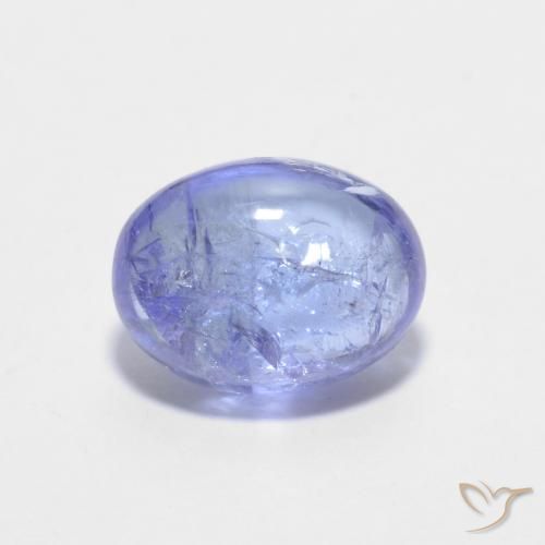 1.51ct 天然 深紫蓝色 坦桑黝帘石, 椭圆形, 透明