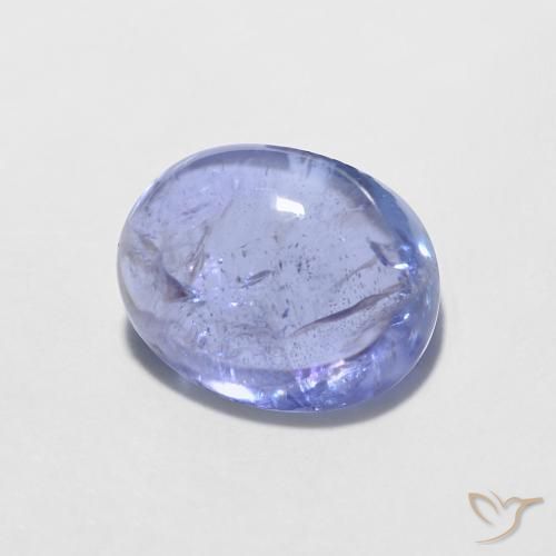1.86ct 天然 深紫蓝色 坦桑黝帘石, 椭圆形, 透明