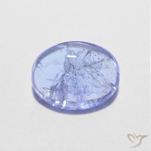 1.56ct 天然 深紫蓝色 坦桑黝帘石, 椭圆形, 透明