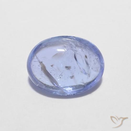 1.37ct 天然 深紫蓝色 坦桑黝帘石, 椭圆形, 透明