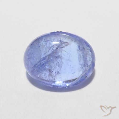1.64ct 天然 深紫蓝色 坦桑黝帘石, 椭圆形, 透明
