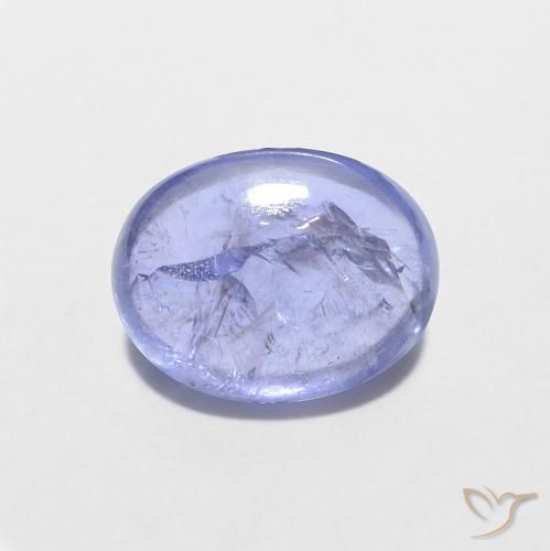 1.58ct 天然 深紫蓝色 坦桑黝帘石, 椭圆形, 透明