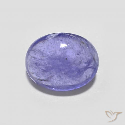 2.41ct 天然 明亮的紫罗兰色 坦桑黝帘石, 椭圆形, 透明