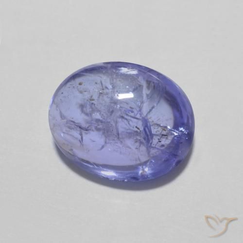 3.33克拉天然坦桑黝帘石，椭圆形，透明