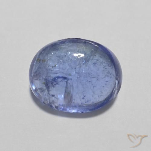 3.61ct 天然 深紫蓝色 坦桑黝帘石, 椭圆形, 透明