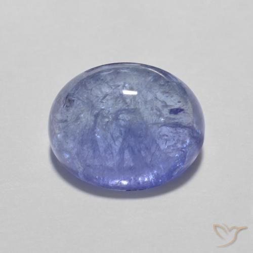 3.93ct 天然 深紫蓝色 坦桑黝帘石, 椭圆形, 透明