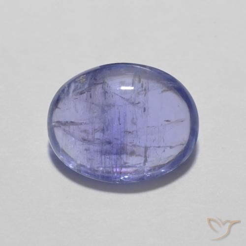 2.98ct 天然 深紫蓝色 坦桑黝帘石, 椭圆形, 透明
