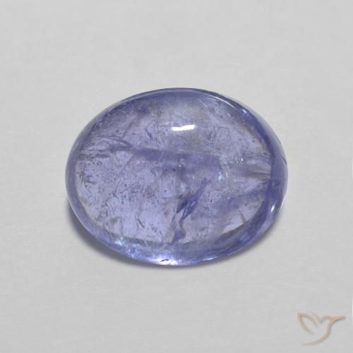 3.89ct 天然 深紫蓝色 坦桑黝帘石, 椭圆形, 透明