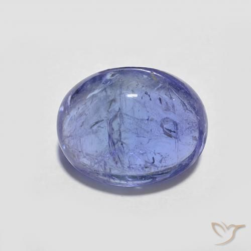 3.63ct 天然 深紫蓝色 坦桑黝帘石, 椭圆形, 透明