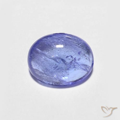1.43ct 天然 深紫蓝色 坦桑黝帘石, 椭圆形, 透明