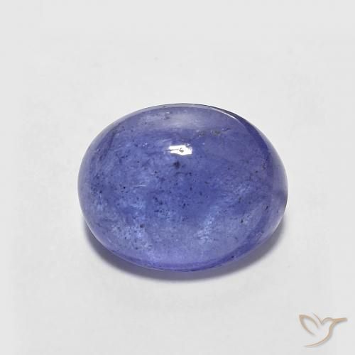 2.89ct 天然 深紫蓝色 坦桑黝帘石, 椭圆形, 半透明
