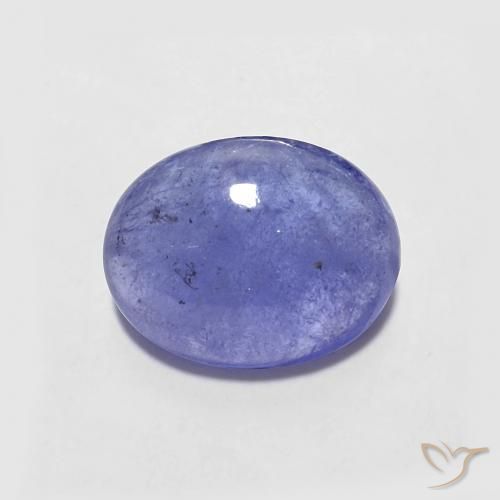 2.15ct 天然 深紫蓝色 坦桑黝帘石, 椭圆形, 半透明