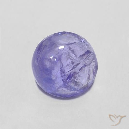 1.43ct 天然 明亮的紫罗兰色 坦桑黝帘石, 圆形的, 透明