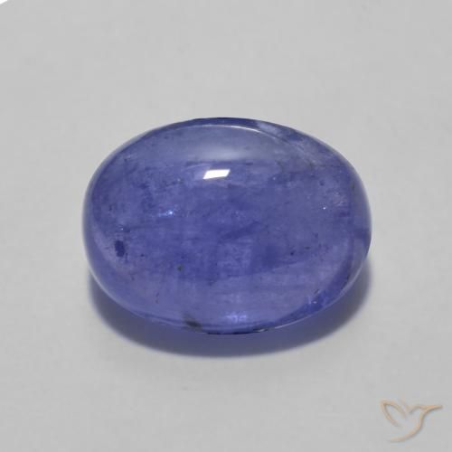 2.60ct 天然 紫罗兰蓝色 坦桑黝帘石, 椭圆形, 半透明