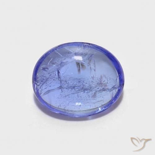 2.67ct 天然 深紫蓝色 坦桑黝帘石, 椭圆形, 透明