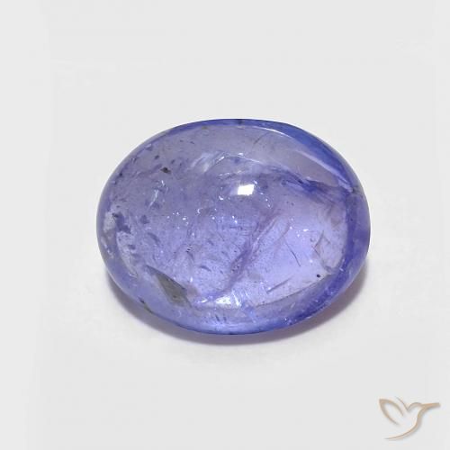3.08ct 天然 深紫蓝色 坦桑黝帘石, 椭圆形, 透明