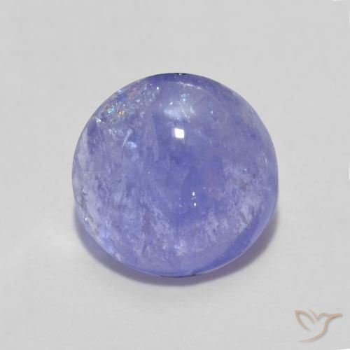 1.59ct 天然 紫色 坦桑黝帘石, 圆形的, 半透明