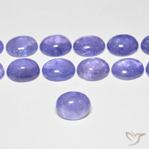 3.33ct 天然 深紫蓝色 坦桑黝帘石, 椭圆形, 透明