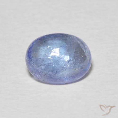 1.63ct 天然 浅海军蓝 坦桑黝帘石, 椭圆形, 透明